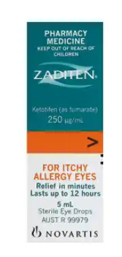 Zaditen allergy eye drops 5ml