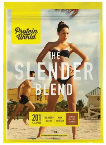 My Chemist Protein world the slender blend salted caramel pouch 1kg offer
