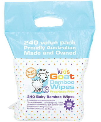 My Chemist Goat kids bamboo wet wipes fragrance free 240 pack offer