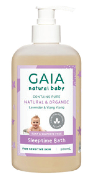 My Chemist Gaia natural baby sleeptime bath wash 500ml offer