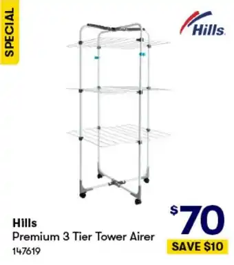 BIG W Hills Premium 3 Tier Tower Airer offer