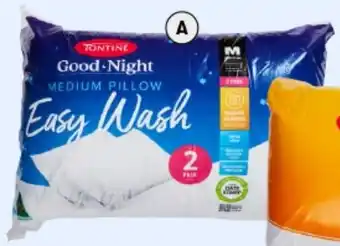 BIG W 2-Pack Good Night Easy Wash Pillows offer