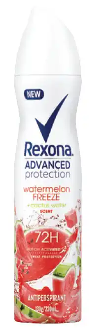 My Chemist Rexona antiperspirant advanced watermelon freeze 220ml offer
