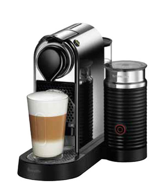 The Good Guys Nespresso citiz and milk chrome capsule coffee machine offer