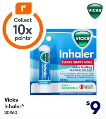 BIG W VICKS Inhaler offer