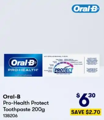 BIG W Oral-B Pro-Health Protect Toothpaste 200g offer