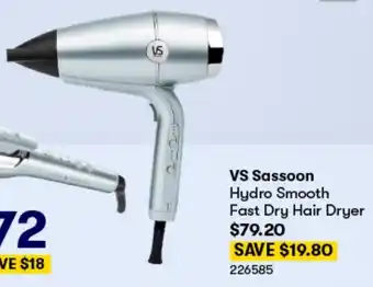 BIG W VS Sassoon Hydro Smooth Fast Dry Hair Dryer offer