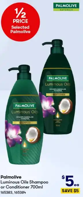 BIG W Palmolive Luminous Oils Shampoo or Conditioner 700ml offer