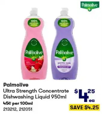 BIG W Palmolive Ultra Strength Concentrate Dishwashing Liquid 950ml offer