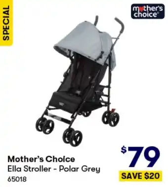 BIG W Mother's Choice Ella Stroller - Polar Grey offer