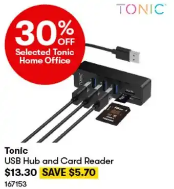 BIG W Tonic USB Hub and Card Reader offer