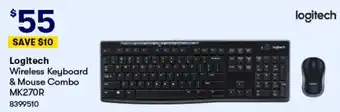 BIG W Logitech Wireless Keyboard & Mouse Combo MK270R offer