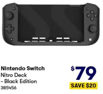 BIG W Nintendo Switch Nitro Deck - Black Edition offer