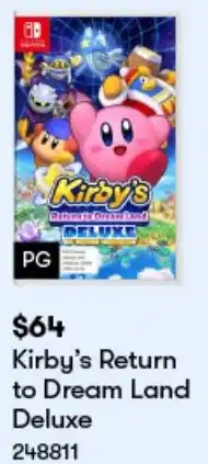 BIG W Kirby's Return to Dream Land Deluxe offer