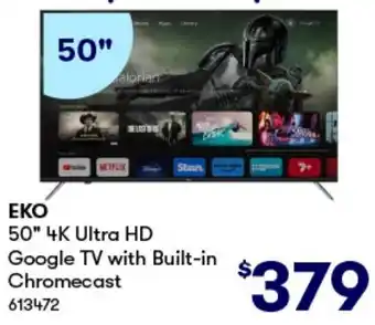 BIG W EKO 50" 4K Ultra HD Google TV with Built-in Chromecast offer