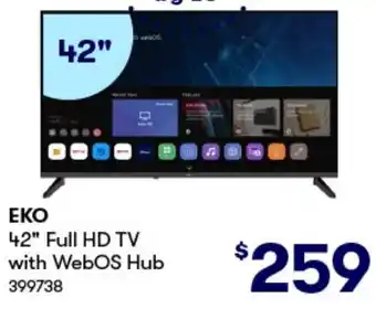 BIG W EKO 42" Full HD TV with WebOS Hub offer