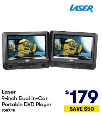 BIG W Laser 9-inch Dual In-Car Portable DVD Player offer