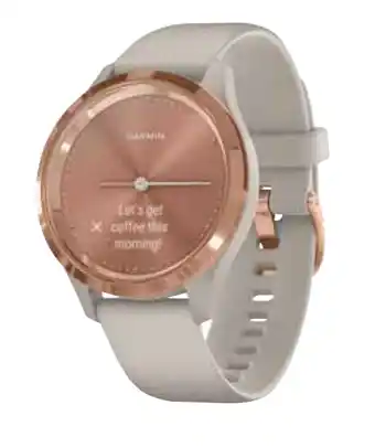 The Good Guys Garmin vivomove 3s watch small - rose gold/ sand offer