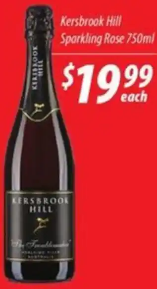 Star Liquor Kersbrook Hill Sparkling Rose 750ml offer