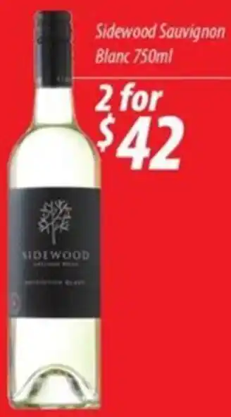 Star Liquor Sidewood Sauvignon Blanc 750ml offer