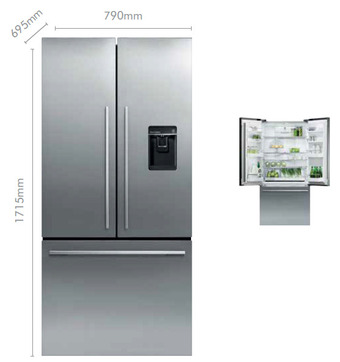 The Good Guys Fisher & paykel 487l french door refrigerator offer
