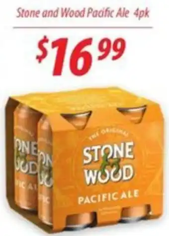 Star Liquor Stone and Wood Pacific Ale 4pk offer