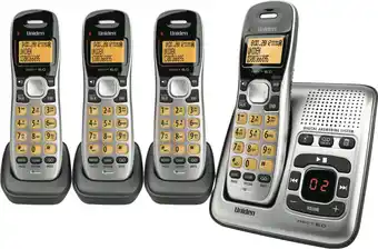 The Good Guys Uniden cordless phone quad pack offer