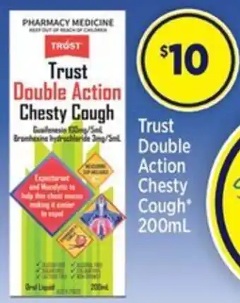 Star Discount Chemist Trust Double Action Chesty Cough 200ml offer