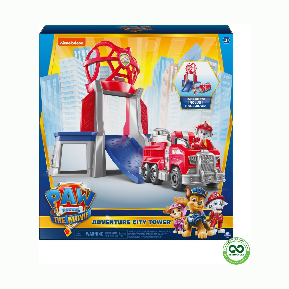 paw patrol movie tower playset