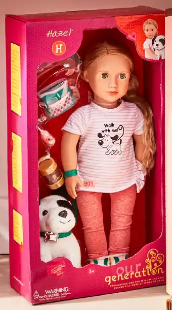 Kmart Our generation hazel and dog doll offer