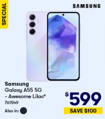 BIG W Samsung Galaxy A55 5G - Awesome Lilac offer