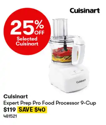 BIG W Cuisinart Expert Prep Pro Food Processor 9-Cup offer