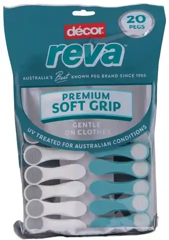 BIG W Décor 20-Pack Reva Premium Soft Grip Pegs offer