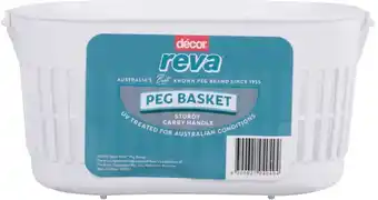 BIG W Décor Reva Peg Basket - White offer