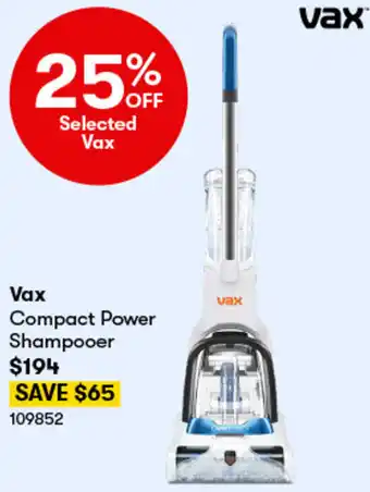 BIG W Vax Compact Power Shampooer offer