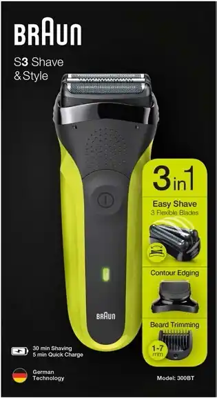 BIG W Braun Series 3 Shave & Style 3-in-1 Shaver offer