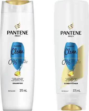 BIG W Pantene Pro-V Classic Clean Shampoo or Conditioner 375ml offer