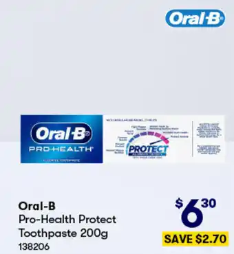 BIG W Oral-B  Pro-Health Protect Toothpaste 200g offer