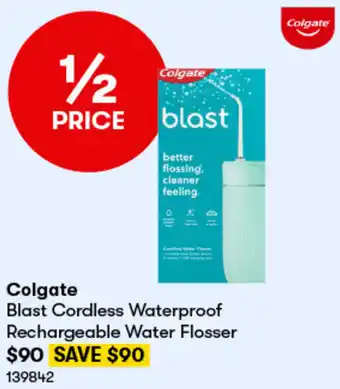 BIG W Colgate Blast Cordless Waterproof Rechargeable Water Flosser offer