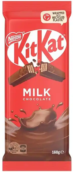 BIG W Nestle KitKat Milk Chocolate Block 160g offer