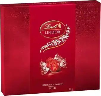 BIG W Lindt Lindor 150g Gift Box Milk offer