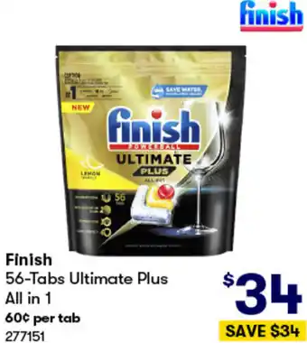 BIG W Finish 56-Tabs Ultimate Plus All in 1 offer