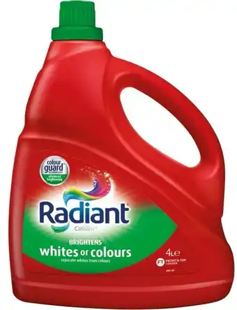 BIG W Radiant Laundry Liquid 4-Litre offer