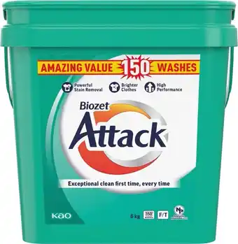 BIG W Biozet Attack Front & Top Loader Laundry Powder 6kg offer