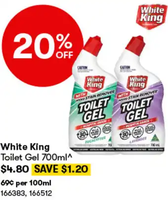 BIG W White King Toilet Gel 700ml offer