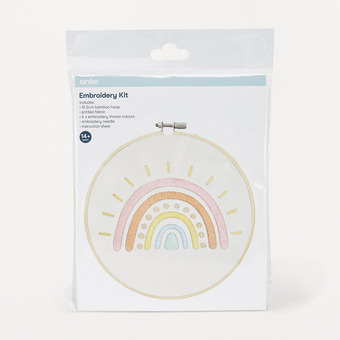 Kmart Rainbow embroidery kit offer