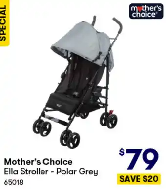 BIG W Mother's Choice Ella Stroller - Polar Grey offer