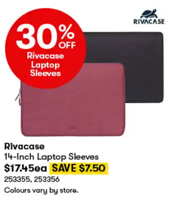 BIG W Rivacase 14-Inch Laptop Sleeves offer