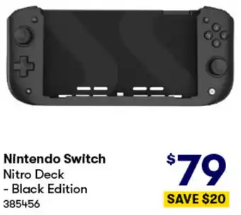 BIG W Nintendo Switch Nitro Deck - Black Edition offer