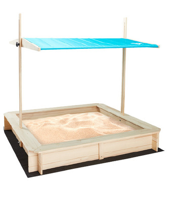 Kmart Fsc certified wooden sandpit with canopy offer